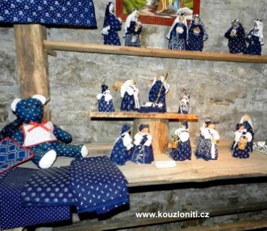 13 - Modrotiskový betlém Marie S.