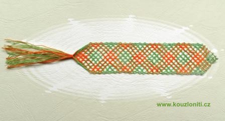 24 - Mandarinka - velikost krajky 3,5x17 cm