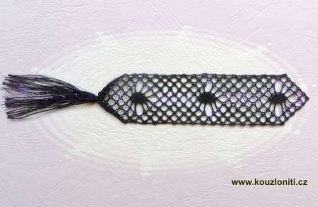 42 - Fialový sen - velikost krajky 3x14 cm